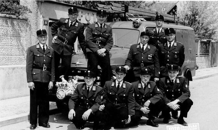 Aktivwehr der Feuerwehr Gänserndorf im Jahr 1962