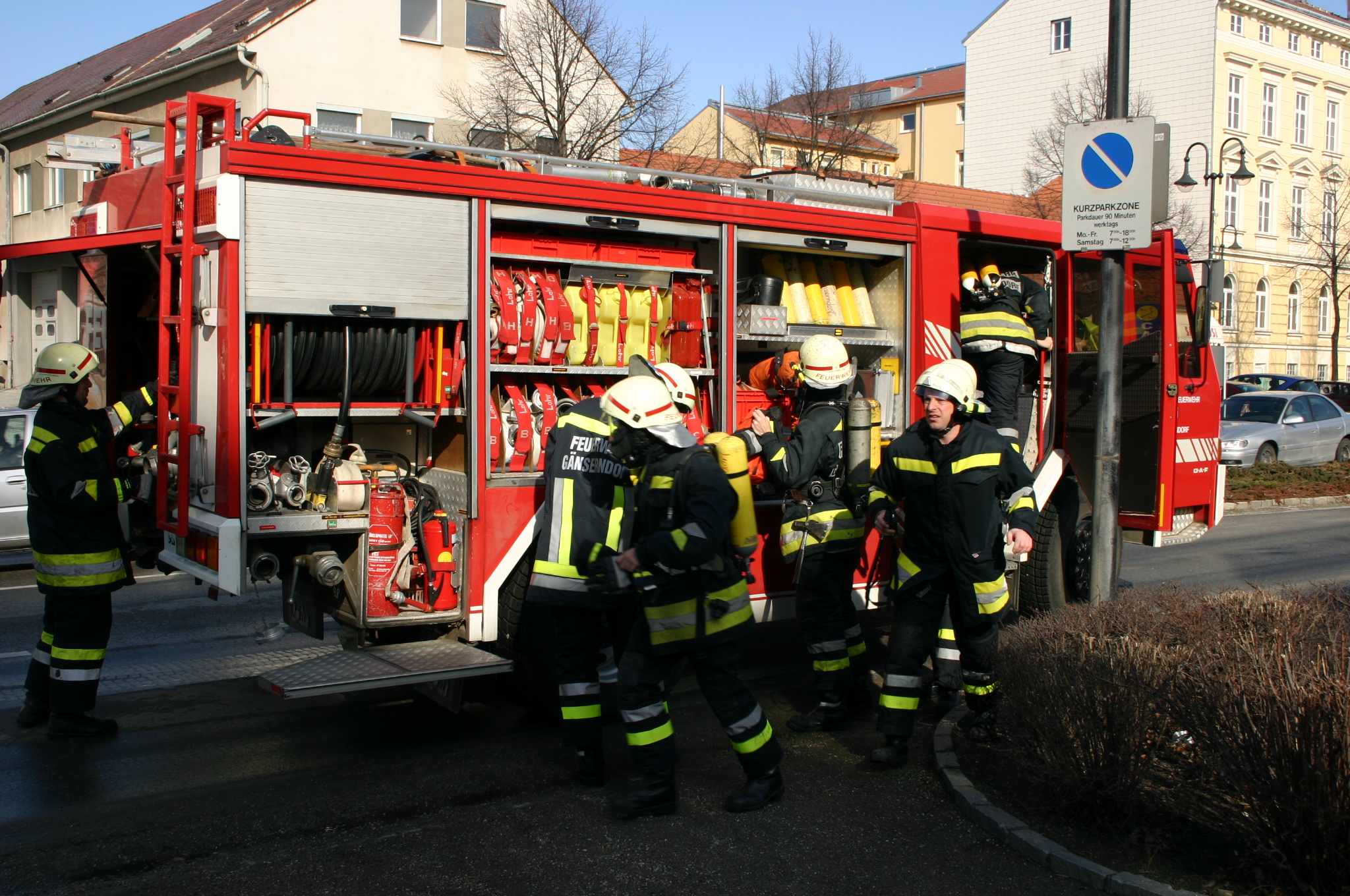 Einsatz der Feuerwehr Gänserndorf im Jahr 2006
