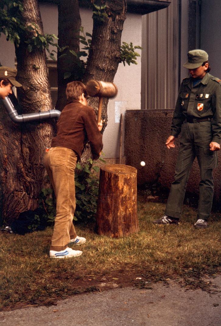 Szene von der 100-Jahr-Feier im Jahr 1986