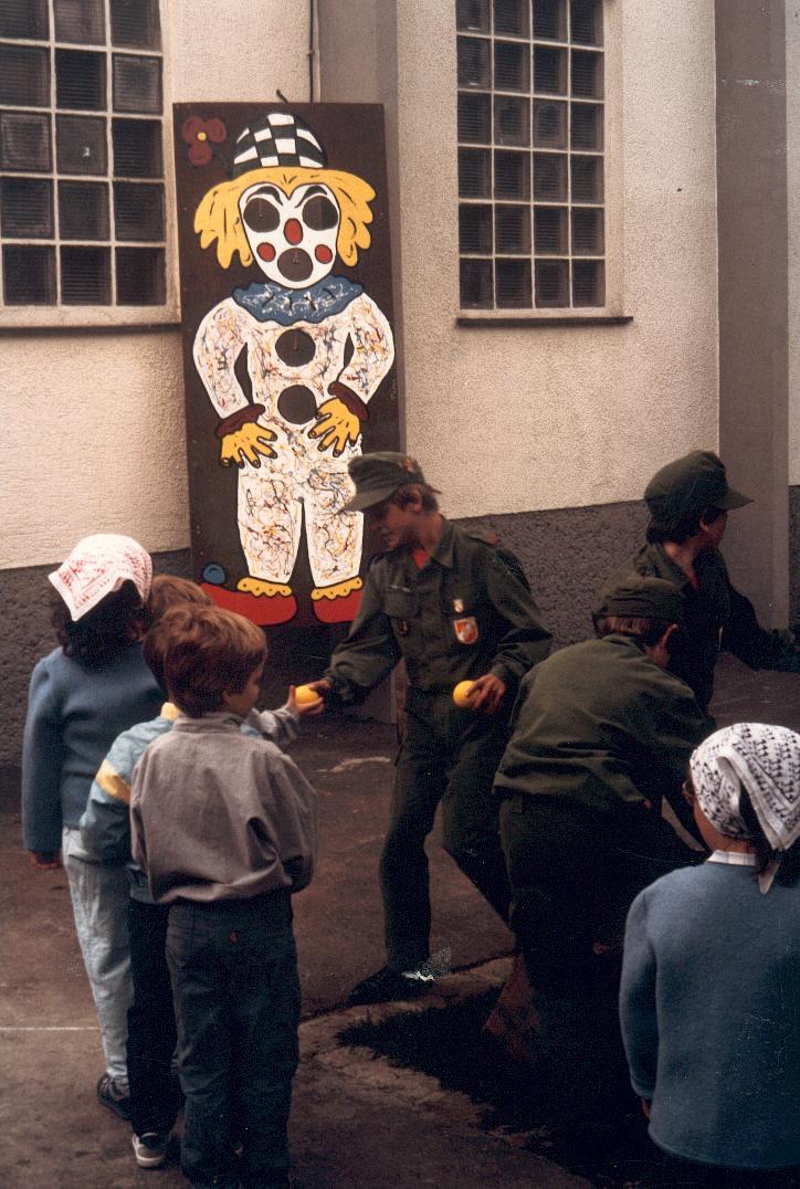 Feuerwehrgeschichte zum Anfassen bei der 100-Jahr-Feier 1986